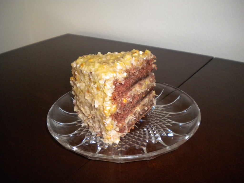 German Chocolate Cake Piece