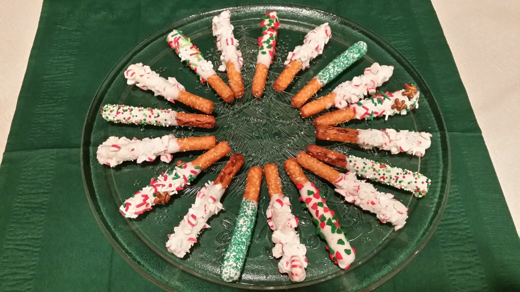 Chocolate or White-Chocolate Dipped Pretzels